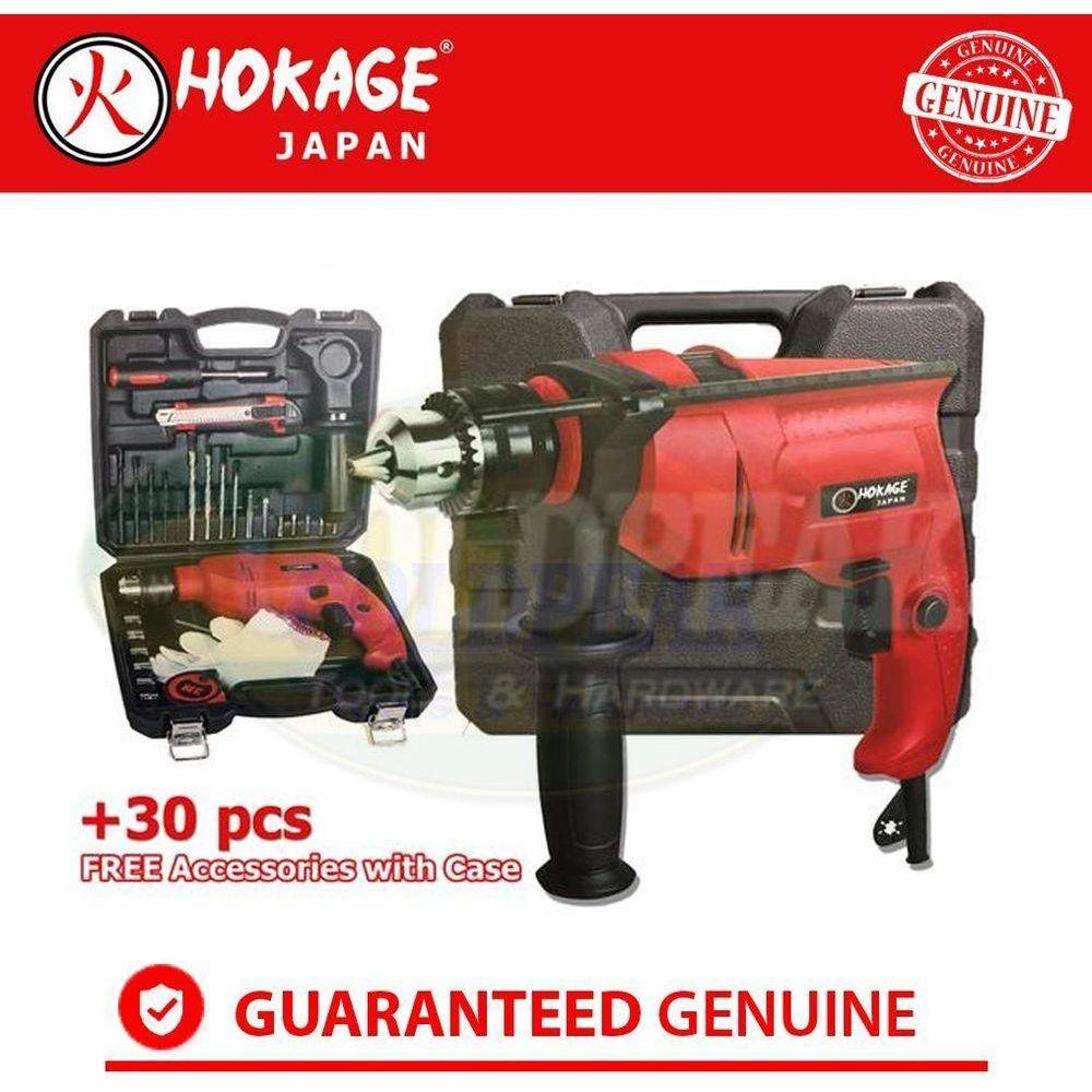 Hokage HKG-ID650K Hammer Drill with 30 pcs Tool Set - Goldpeak Tools PH Hokage Hokage HKG-ID650K Hammer Drill with 30 pcs Tool Set - Goldpeak Tools PH Hokage